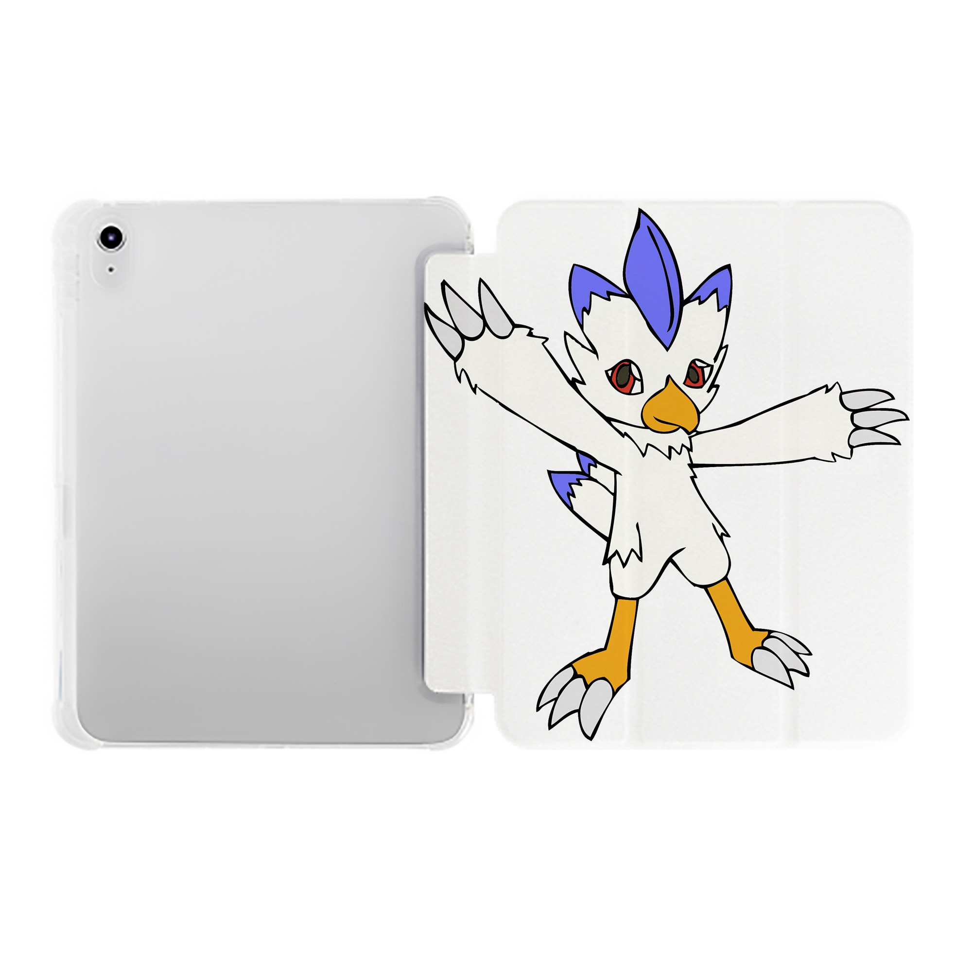（画像用） Digimon デジタルモンスター/デジモン IPad ケース ペン収納付き 三つ折りスタンド PUレザー×シリコン 対応機種9.5/10.5/10.9インチ